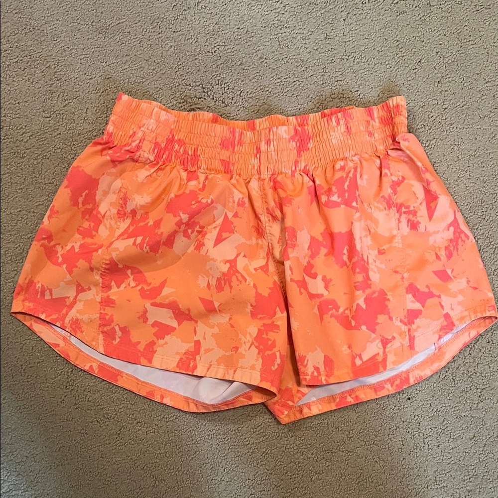 Champion Women's Athletic Shorts in Orange and Pink